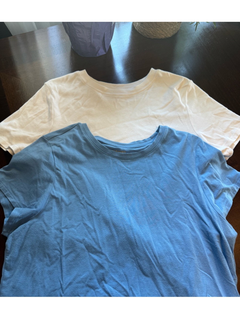 ✨BUNDLE✨Basic Crewneck T-Shirt - Blue & White